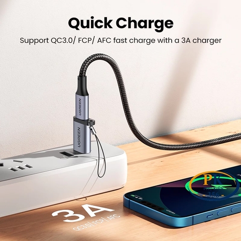 Đầu chuyển USB 3.0 sang USB-C Ugreen US276 (50533) – Nhỏ gọn, hỗ trợ OTG, tiện lợi mọi lúc mọi nơi