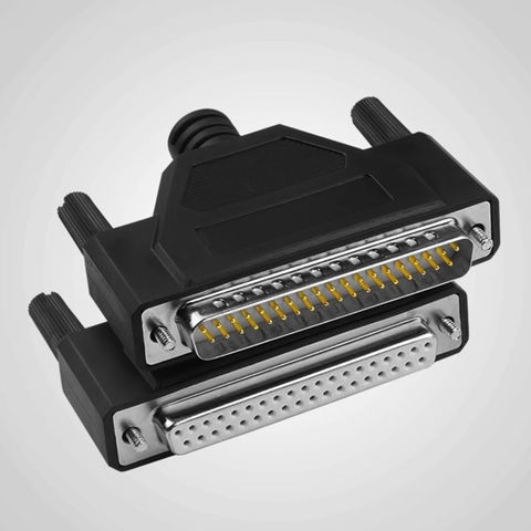 Đầu hàn DB37 cái chân đồng vỏ ốp nhựa dẻo chính hãng HD-Link YL-3733F