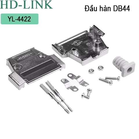 Đầu hàn DB44 cái chân đồng vỏ kim loại HD-Link YL-4422F