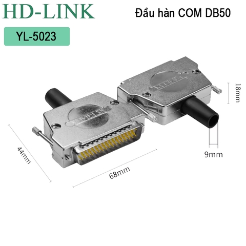 Đầu hàn DB50 cái vỏ ốp kim loại cao cấp HD-Link YL-5023F