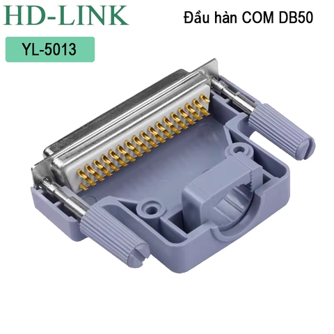 Đầu hàn DB50 đực vỏ ốp nhựa cao cấp HD-Link YL-5013M