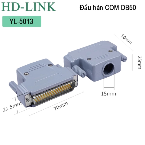 Đầu hàn DB50 cái vỏ ốp nhựa cao cấp HD-Link YL-5013F