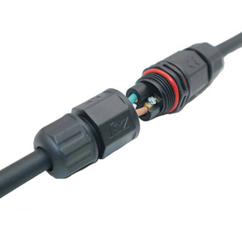 Đầu nối điện chống nước 2 lõi IP68 dùng cho dây 2x1.5mm chính hãng ZSJ L20-2P