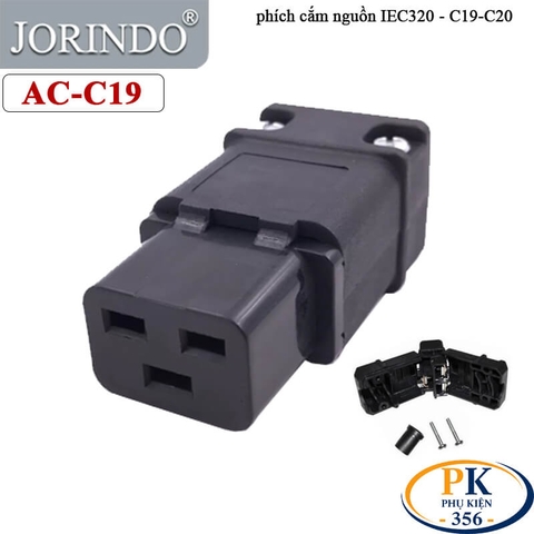 Phích Cắm Nguồn IEC 60320 C20 16A 250V JORINDO AC-19-20