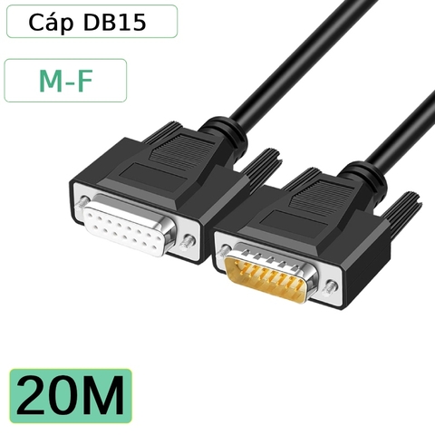 Dây cáp DB15 2 đầu đực cái dài 1M đến 40M