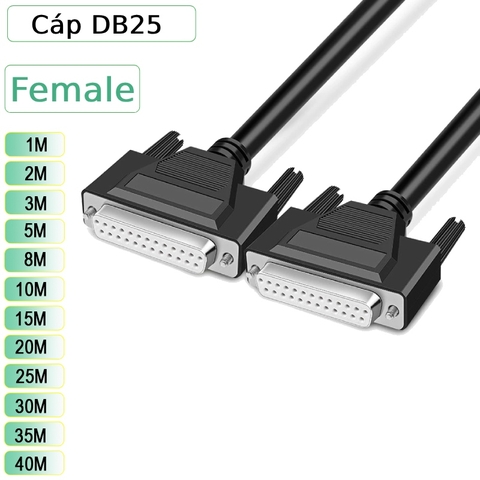 Dây cáp DB25 2 đầu cái dài 1M đến 40M