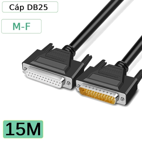Dây cáp DB25 2 đầu đực cái dài 1M đến 40M