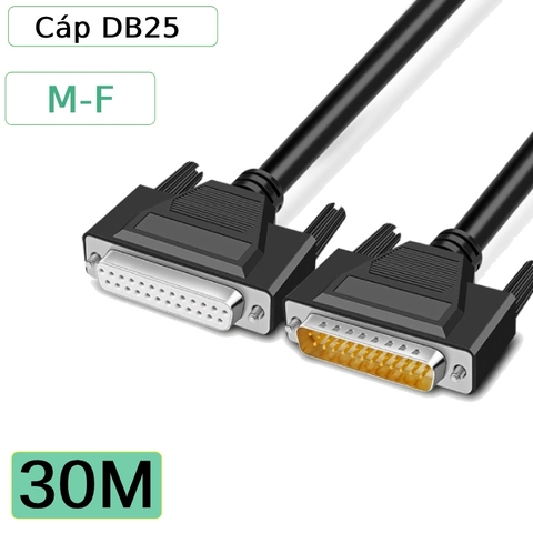 Dây cáp DB25 2 đầu đực cái dài 1M đến 40M
