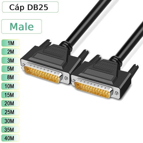 Dây cáp DB25 2 đầu đực dài 1M đến 40M
