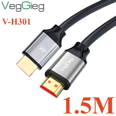 Dây cáp HDMI chuẩn 2.0 4K@60Hz chính hãng Veggieg dài 1.5M đến 20M