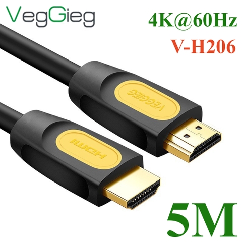 Dây cáp HDMI chuẩn 2.0 4K@60Hz chính hãng Veggieg dài 1.5M đến 30M