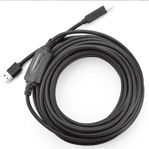 Dây cáp máy in USB 2.0 BM Ugreen US122 giá rẻ chất lượng cao dài 10M, 15M