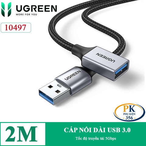 Dây cáp nối dài USB 3.0 chất lượng cao Ugreen US115 dài 1M, 2M