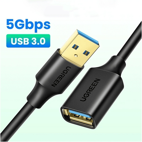 Dây cáp nối dài USB 3.0 Ugreen US129 dài 0.5M, 1M, 1.5M, 2M, 3M, 5M