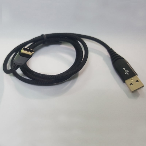 Dây cáp sạc nhanh QC3.0 TOPK USB-C dây bọc dù chống đứt gãy
