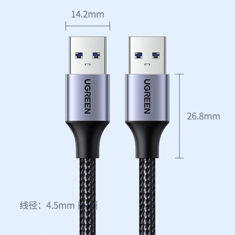 Dây cáp USB 3.0 hai đầu dương Ugreen US373 dài 0.5M, 1M, 2M