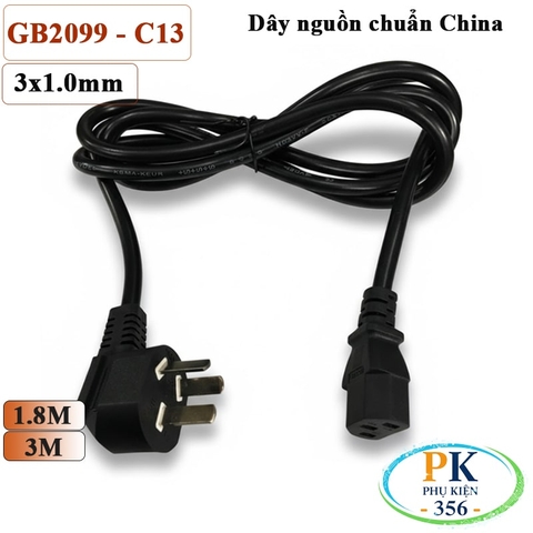 Dây Nguồn Chuẩn Úc AU 3 Chấu sang IEC C13 Dài 1.8M, 3M – Lõi 3x1.0mm² | Cáp Nguồn Cho PC, Màn Hình, UPS, Thiết Bị Điện
