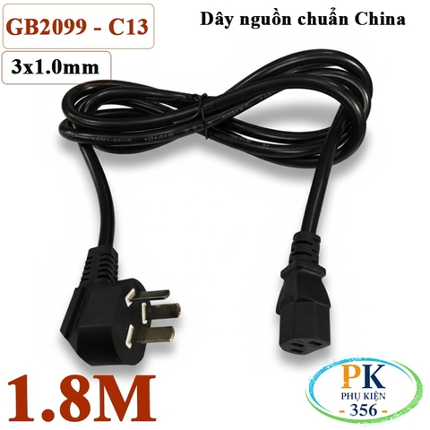Dây Nguồn Chuẩn Úc AU 3 Chấu sang IEC C13 Dài 1.8M, 3M – Lõi 3x1.0mm² | Cáp Nguồn Cho PC, Màn Hình, UPS, Thiết Bị Điện
