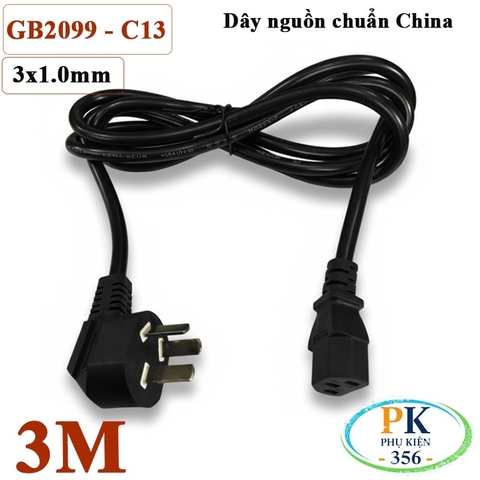 Dây Nguồn Chuẩn Úc AU 3 Chấu sang IEC C13 Dài 1.8M, 3M – Lõi 3x1.0mm² | Cáp Nguồn Cho PC, Màn Hình, UPS, Thiết Bị Điện