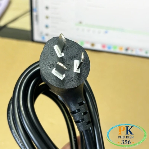 Dây Nguồn Chuẩn Úc AU 3 Chấu sang IEC C13 Dài 1.5M, 3M – Lõi 3x0.75mm² | Cáp Nguồn Cho PC, Màn Hình, UPS, Thiết Bị Điện