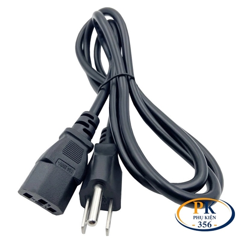 Dây nguồn C13 NEMA 5-15 chuẩn US 3 chấu lõi 3x0.75mm2 10A dài 1.5M 1.8M 3M
