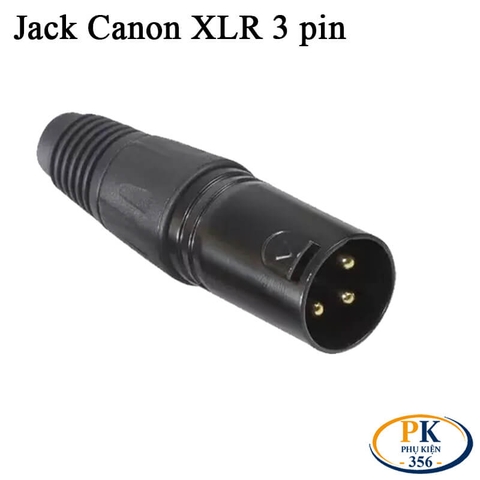 Đầu jack hàn âm thanh Canon XLR 3 pin đực cái – Chân đồng mạ vàng cao cấp