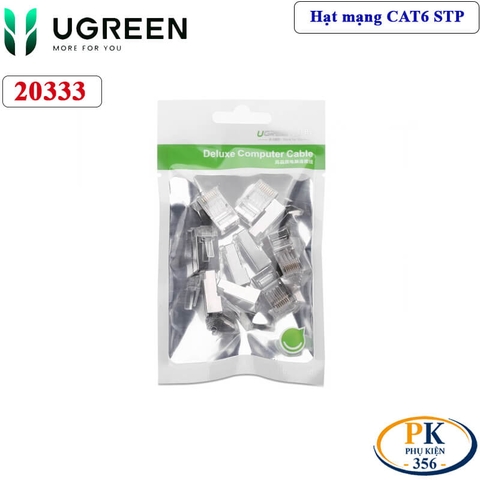 Đầu bấm mạng RJ45 CAT6 STP bọc nhôm chính hãng Ugreen 20333 cao cấp
