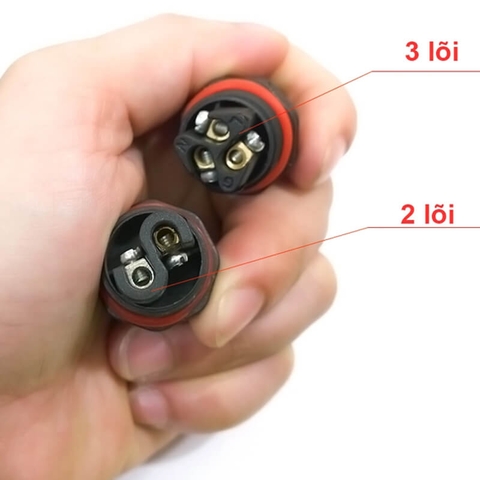 Đầu Cút Nối Chia Dây Điện Chống Nước IP68 3 Ngả Chữ T ZSJ L20T-2P Dùng Cho Dây 2.5mm²