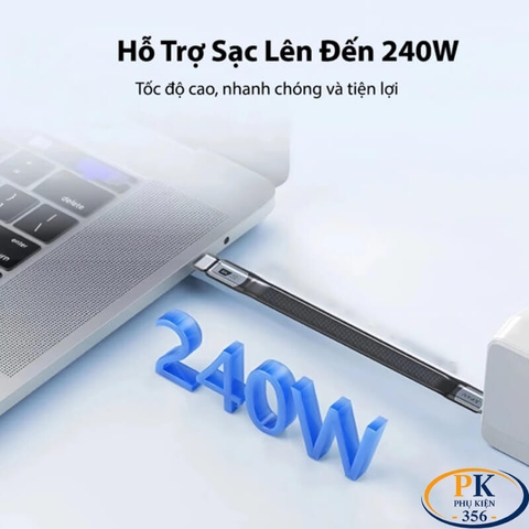 Cáp USB4 C to C 13cm Jasoz T-D223 40Gbps 240W 8K@60Hz Chính Hãng