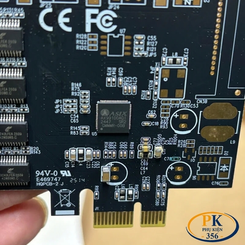 Card PCI-E X1 mở rộng 4 cổng COM RS232 DB9 Syba FG-EMT01A chính hãng, ổn định cao