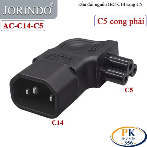 Đầu chuyển nguồn C14 sang C5 JORINDO model AC-C14-C5 - nối thẳng