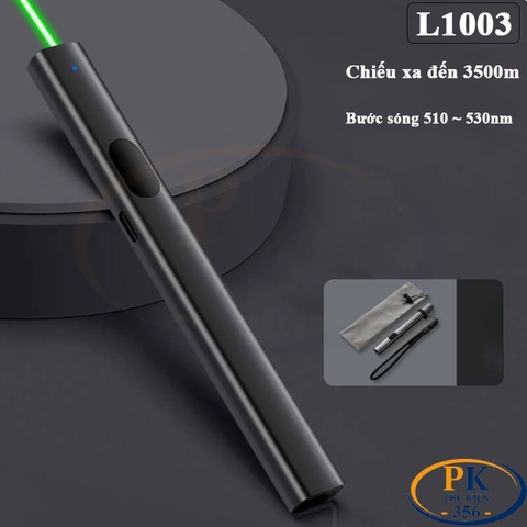 Đèn Laser Xanh L1003 Siêu Sáng 5mW–30mW Chiếu Xa 3500m Dùng Cho Sa Bàn, Màn Hình LED, Công Trình