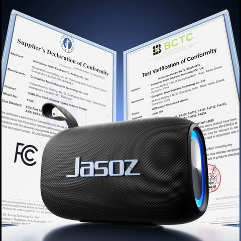 Loa Bluetooth Jasoz T-K162 K115 Công Suất 20W - Loa Di Động Chống Nước, Hỗ Trợ TWS, FM, USB, TF Card