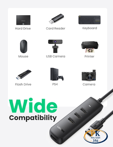 Bộ chia USB 3.0 4 cổng Ugreen 10915 CM416