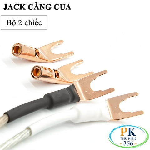 Jack phích cắm loa càng cua Brawis BR-SPKY-CU – Đồng OFC 80%, bắt vít 6 cạnh, bộ 2 chiếc