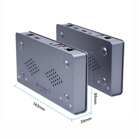 Bộ Chuyển Đổi HDMI Sang LAN Có USB Kéo Dài 120m 4K@30Hz