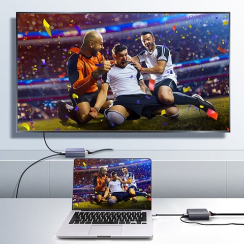 Bộ kéo dài HDMI qua cáp mạng CAT5 CAT6 RJ45  50M Ugreen 90811 CM609