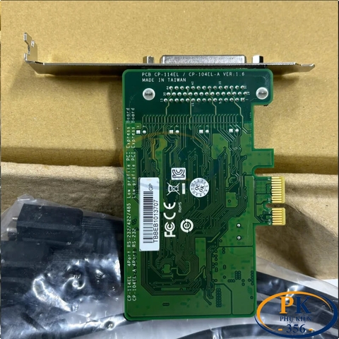 Card chuyển PCIe sang  4 Cổng RS232 DB9 Chính Hãng MOXA CP-104EL-A