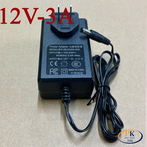 Nguồn DC 12V-2A 24W Actiontec STD-12020U1   – Chân 5.5×2.5mm, Dây 1.5m cho camera