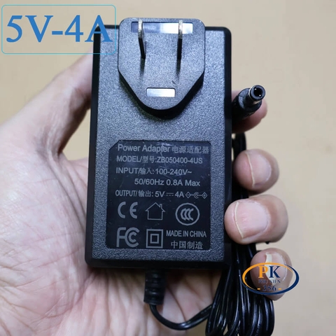 Bộ Nguồn DC Adapter 5V-5A ZB050500-5US – Jack DC 5.5×2.5mm, Dây 1.5M