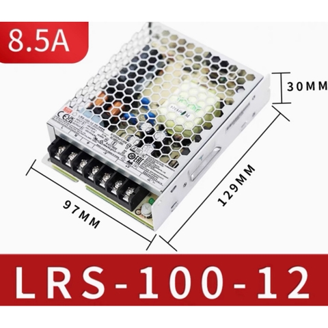 Bộ nguồn led 12V-8.5A Meanwell LRS-100-12 100W 12V