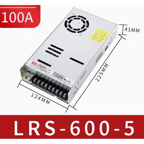 Bộ nguồn led DC 5V-100A Meanwell LRS-600-5 500W