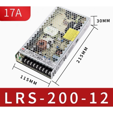 Bộ nguồn led 12V-1.3A Meanwell RS-15-12 15W 12V
