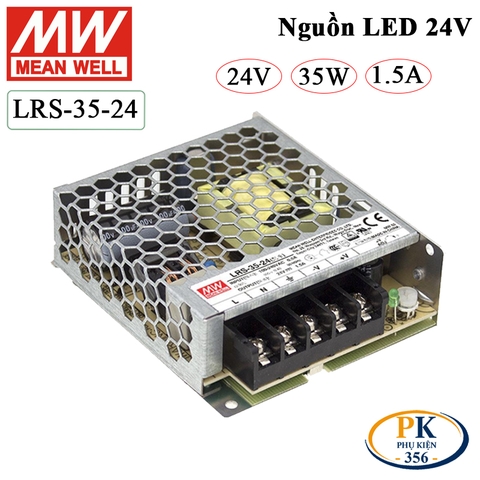 Bộ nguồn led DC 24V-1.5A Meanwell LRS-35-24 35W