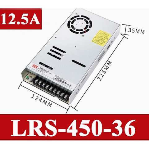 Bộ nguồn led 36V-12.5A Meanwell LRS-450-36 450W 36V
