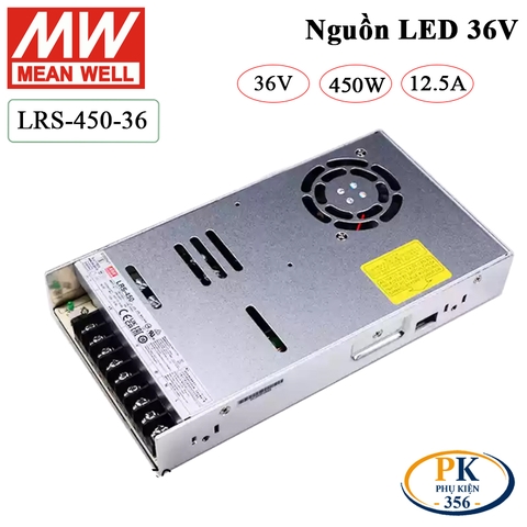 Bộ nguồn led 36V-12.5A Meanwell LRS-450-36 450W 36V