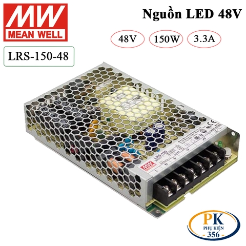 Bộ nguồn led 48V-3.3A Meanwell LRS-150-48 150W 48V