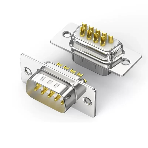 Đầu hàn cổng Com DB9 RS232 chân đồng vỏ ốp nhựa dẻo chính hãng HD-Link YL-933M/F