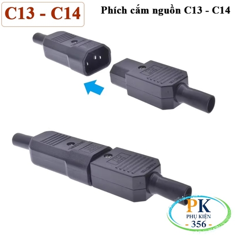 Phích cắm nguồn IEC C14 | Chân hợp kim đồng-niken mạ niken – Bền bỉ, an toàn cho server, UPS, PDU