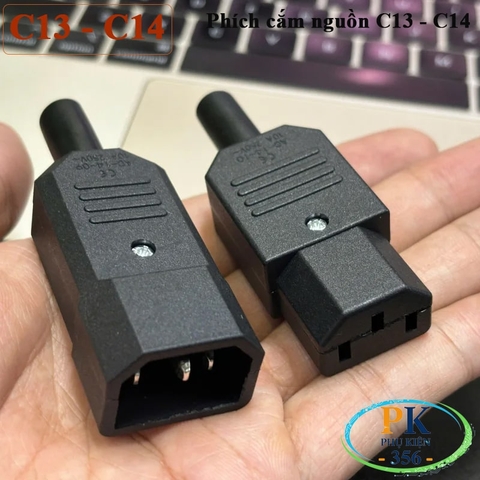 Phích cắm nguồn IEC C14 | Chân hợp kim đồng-niken mạ niken – Bền bỉ, an toàn cho server, UPS, PDU